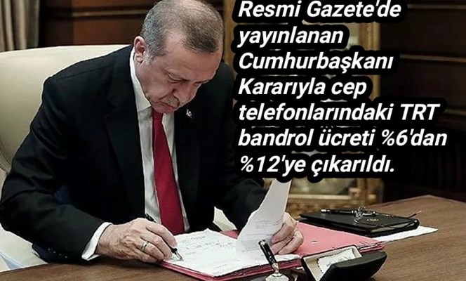 ZAM KARARI RESMİ GAZETEDE YAYIMLANDI ZAM KARARI RESMİ GAZETEDE YAYIMLANDI