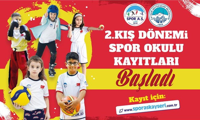 Spor A.Ş. Kış Dönemi Spor Okulları Kayıtları Başladı