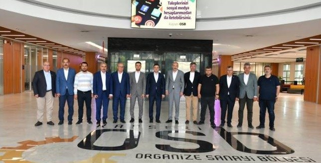 Ticaret Odası Başkanı Ömer Gülsoy, Kayseri OSB Başkanı Mehmet Yalçın'ı ziyaret etti